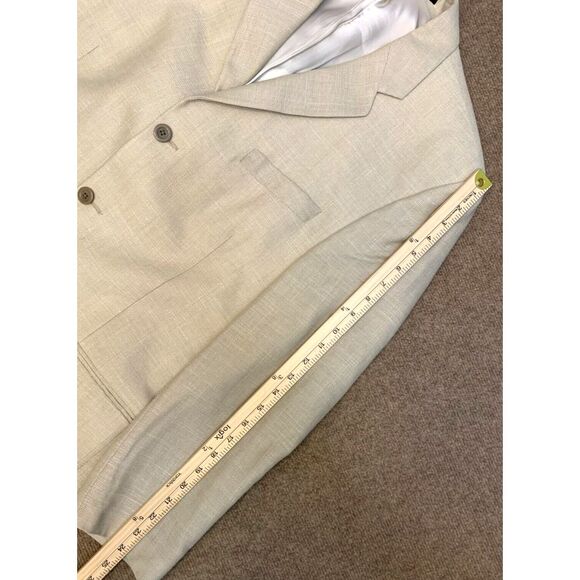 Donna Karen DKNY Linen Twill Blazer Mens 42L Jacket Sportcoat - Picture 7 of 9